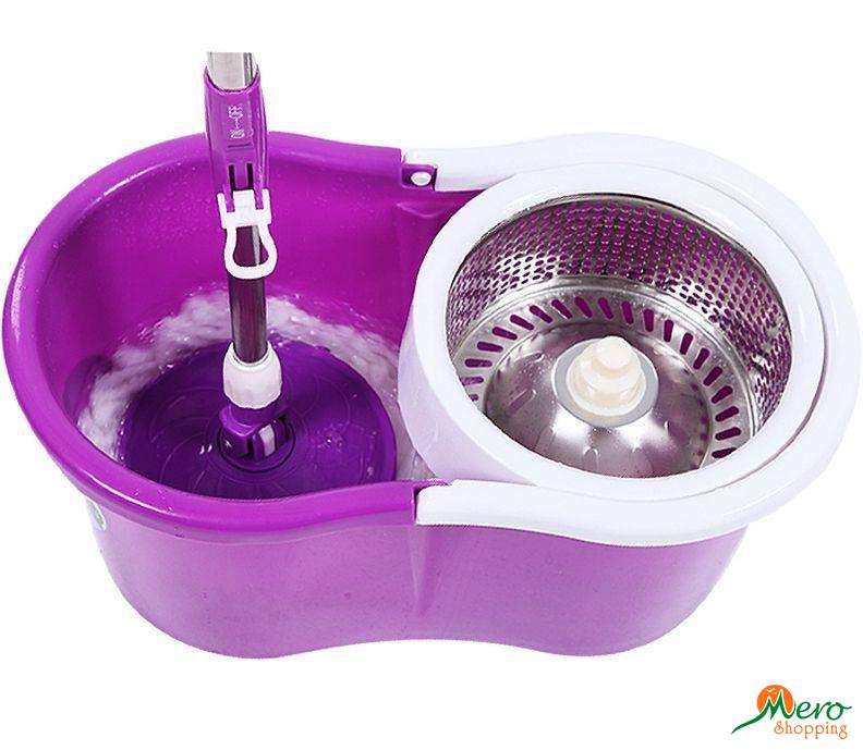 Spin Mop 360 Degrees with Stainless Steel Spinner 