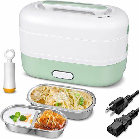 Stainless Steel Electric Lunch Box 2 Layer  
