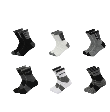 Pack of 6 Pairs of Premium Sports Socks (1022) 