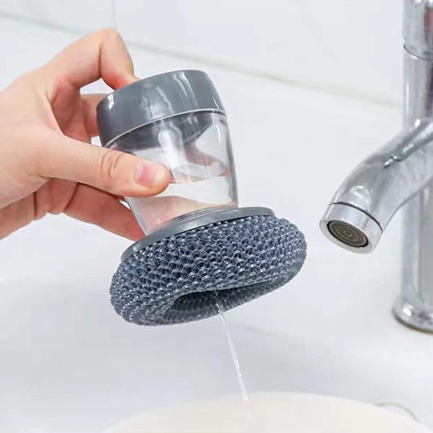 Multifunctional Pressing Cleaning Brush - 1pc