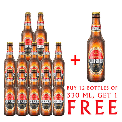 Himalayan Brewery ICEBERG 330 ML( Buy 12 get 1 btl  330ml free) 