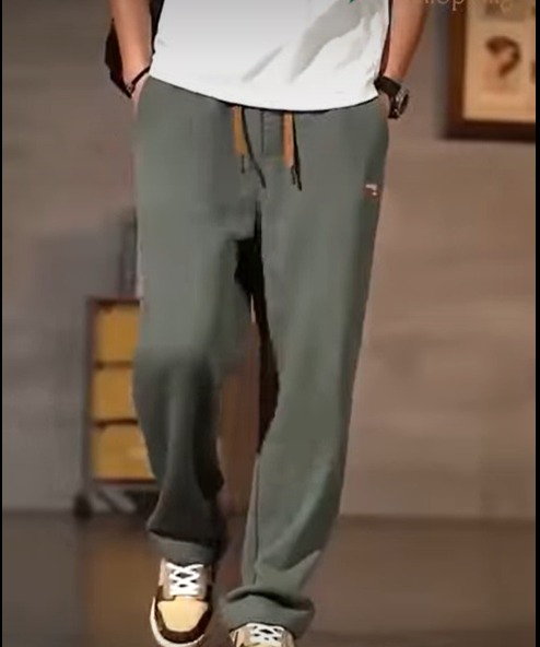 Casual Straight Leg Pants 