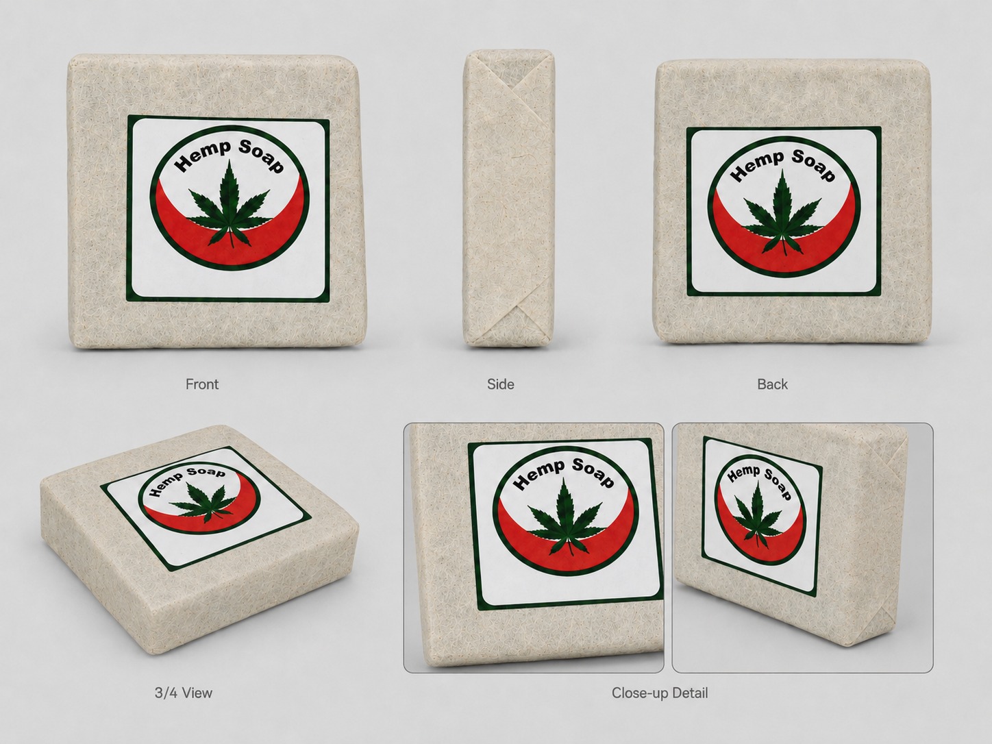 Hemp Soap Set 5 Pcs 