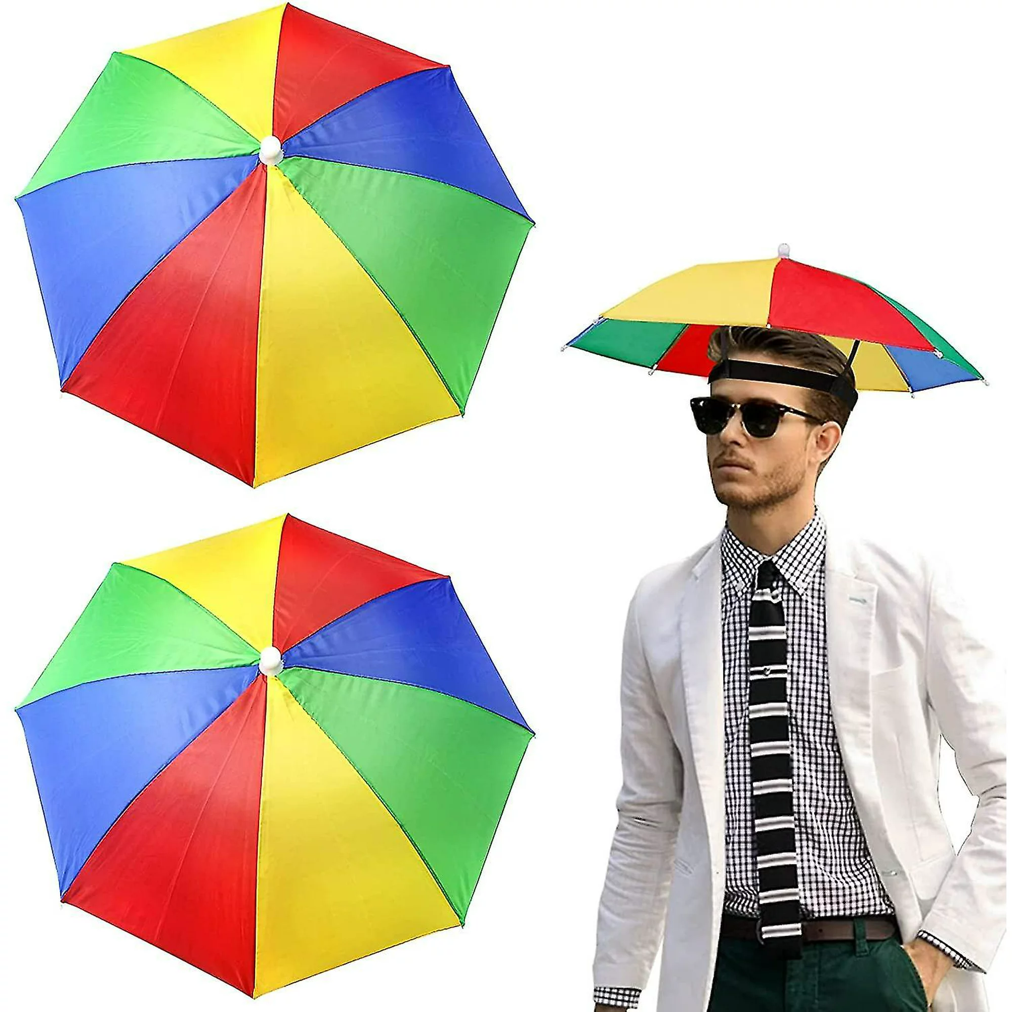 Portable Mini Head Umbrella (2 pcs) 