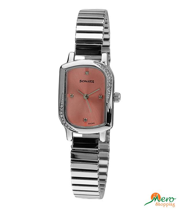 Sonata Watch for Women 87001SM03 