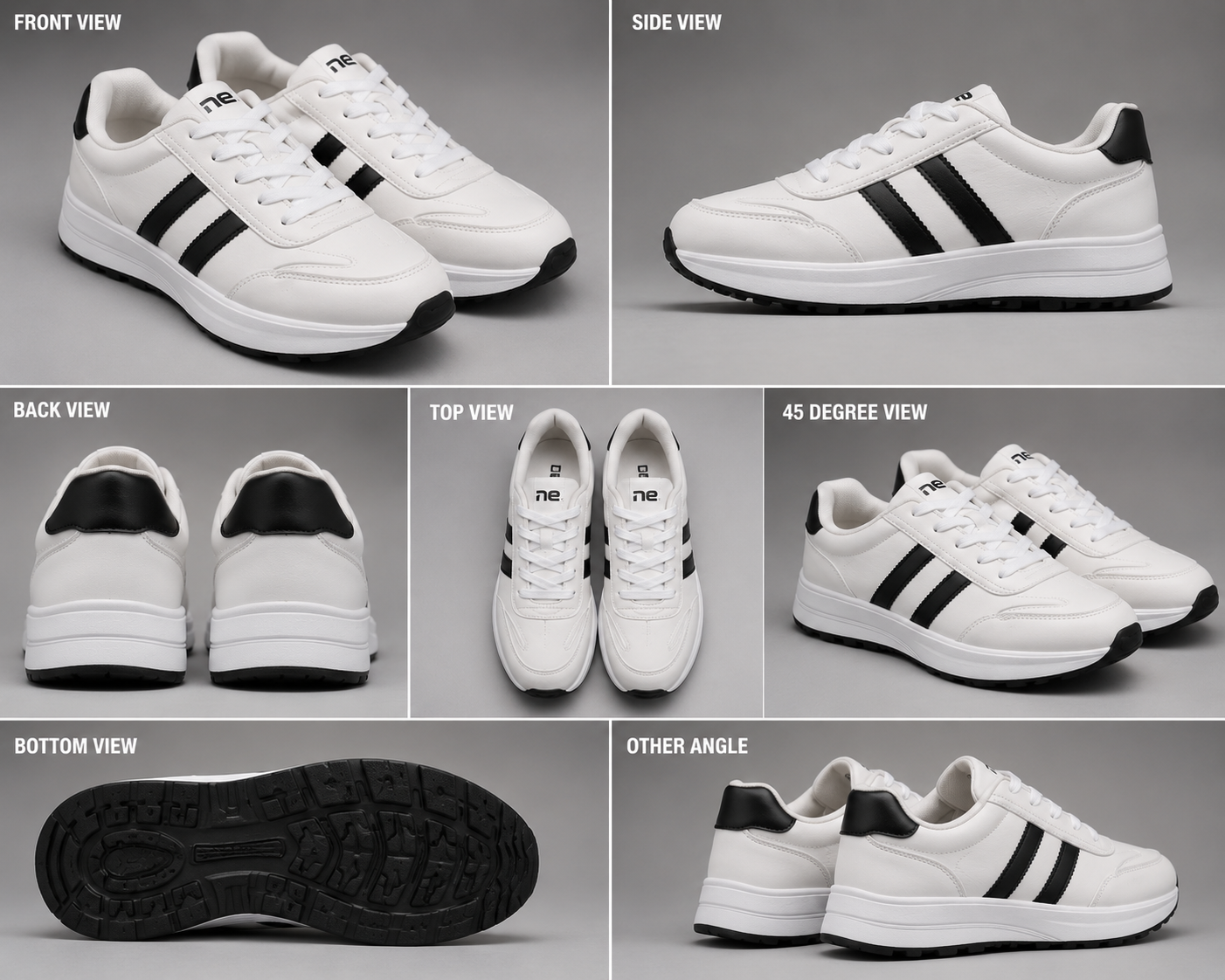 GoldStar AXL-113CV White Black Women's Shoes