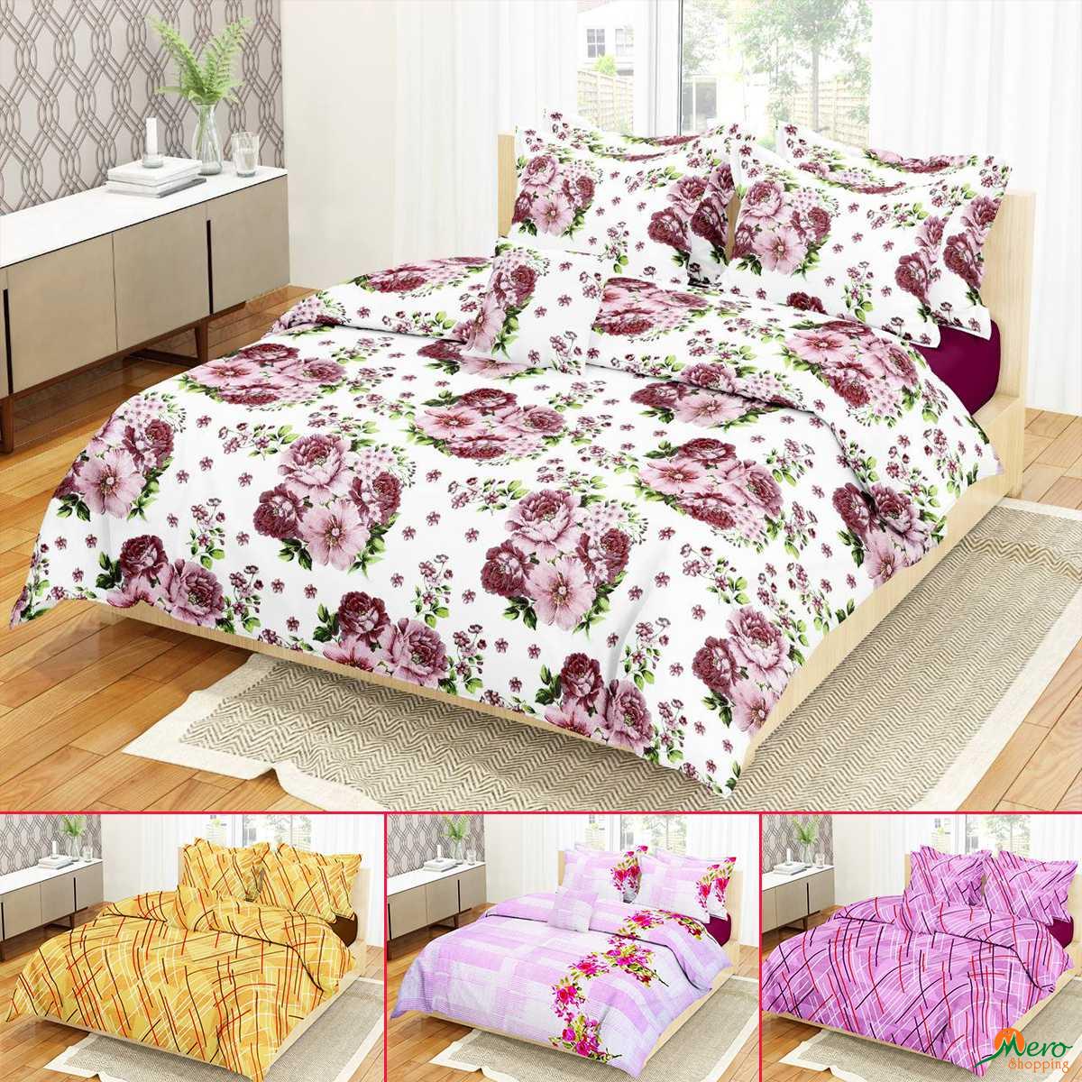 Bombay Dyeing Elixir 146 TC Cotton Double Bedsheet with2 Pillow Covers -  Abstract, Pink in Rajahmundry at best price by Vikas Textiles & Tailors -  Justdial