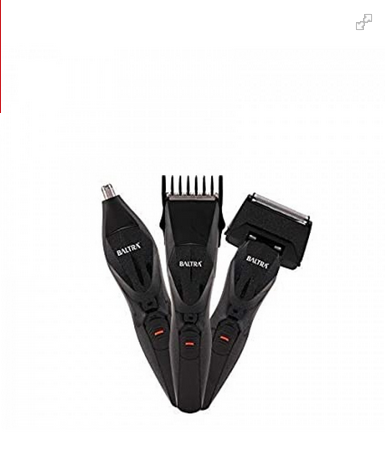 Baltra Cluster 3 in 1 Hair Shaver Beard and Nose Rechargeable Trimmer with Attachment 