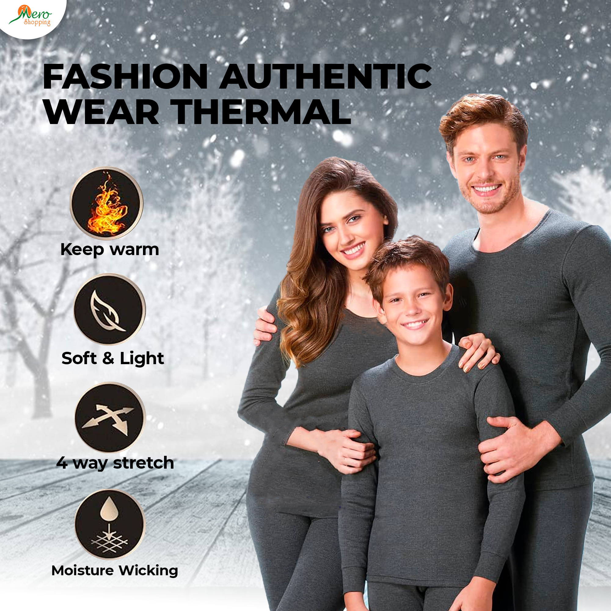  Fashion authentic wear thermal  