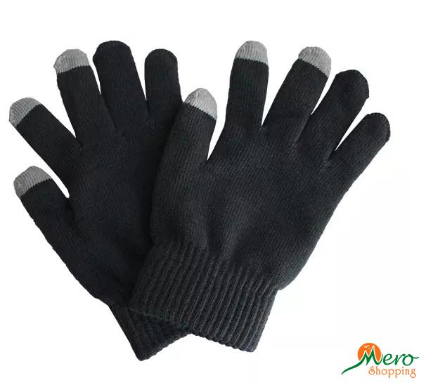 Dark Grey Touch Screen Gloves 