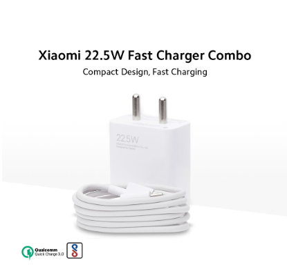Xiaomi 22.5W Fast Charger & Cable Combo 