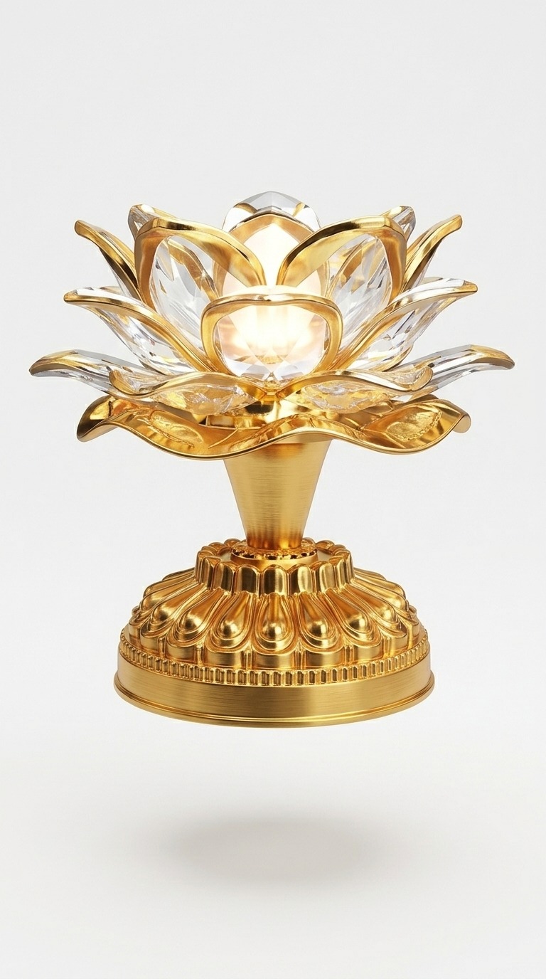 Seven-Color Electronic Lotus Lamp 