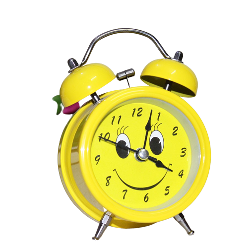 Twin Bell Cute Smiley Alarm Clock 
