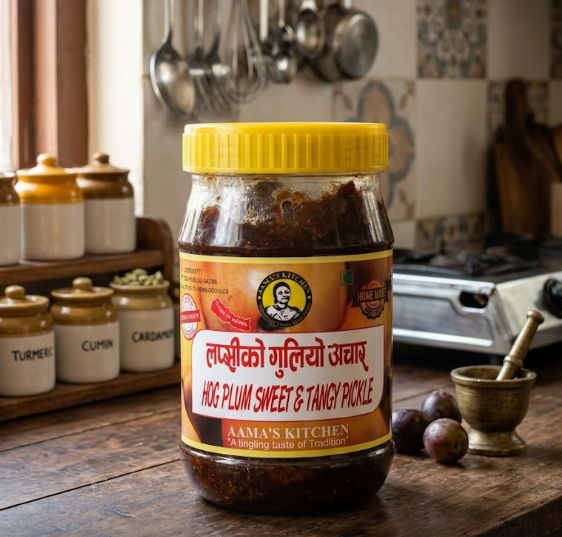 Aama's Kitchen Lapsi Sweet Tangy Pickle 400gm 