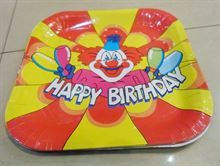 Joker Printed Happy Birthday Paper Plate 