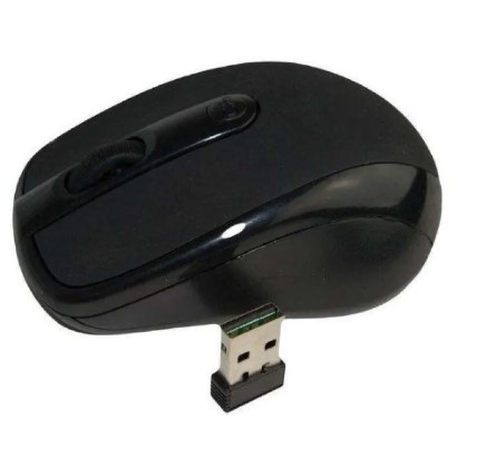 Black 2.4 GHz Wireless Mouse controller for pc 