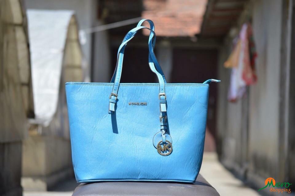 Mk Light  Blue Color Bag 