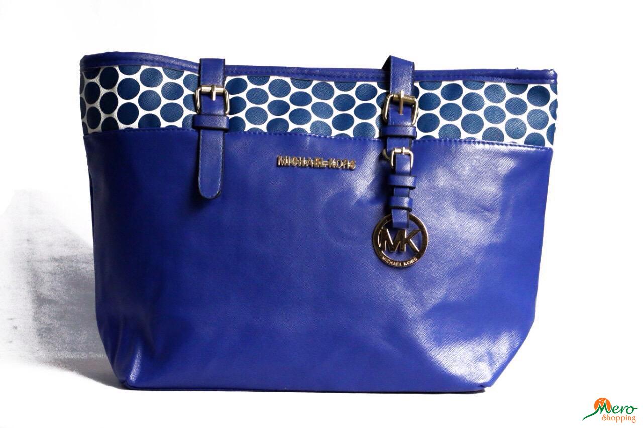 Mk Bag in Blue Color with Stylish Looks 