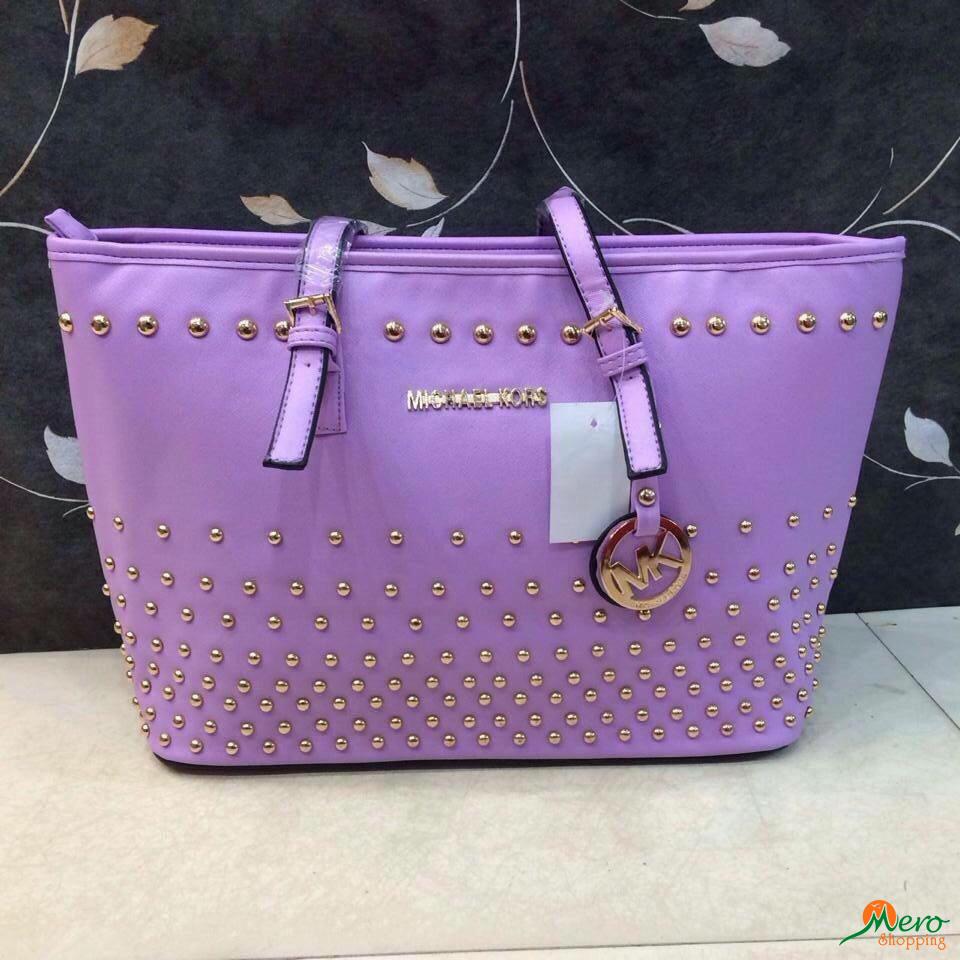 Mk Purple Color Bag 