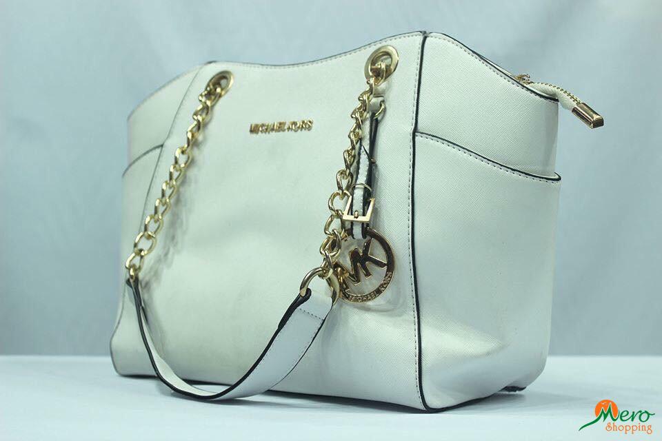 Mk White Color Bag 