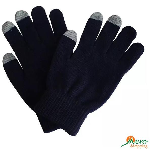Navy Blue Touch Screen Gloves 