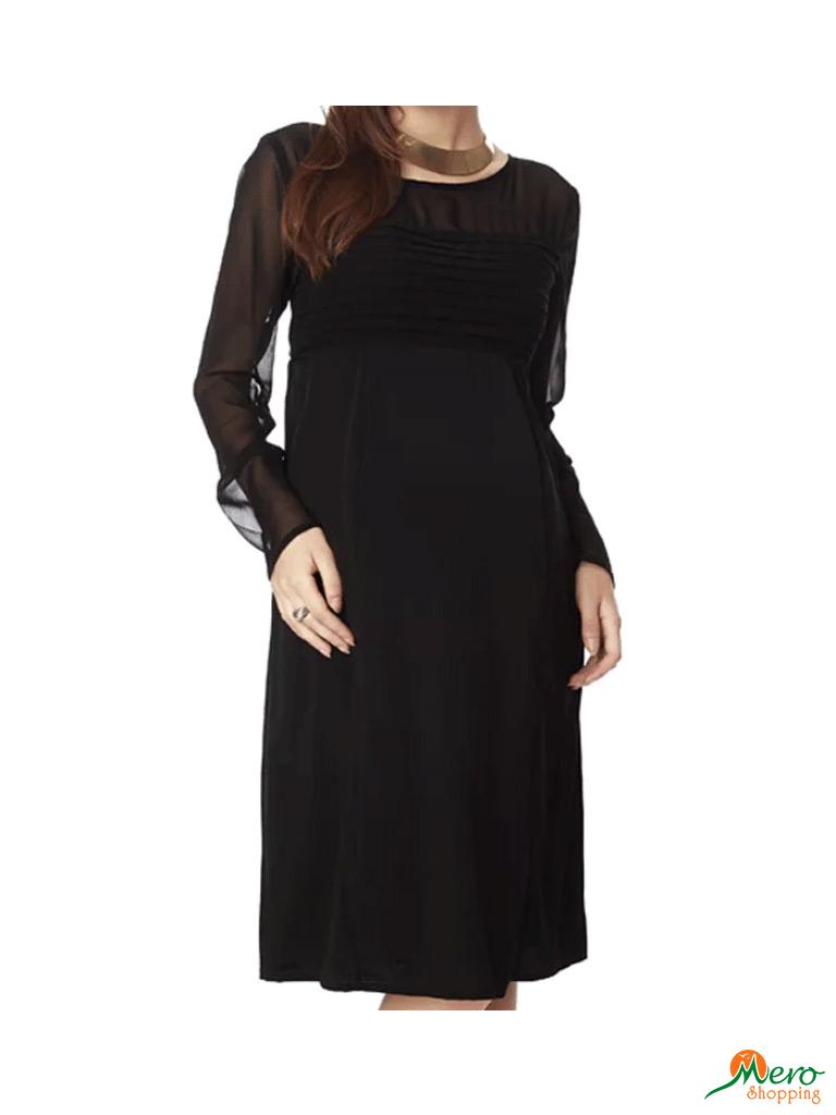 Nine Maternity Wear Dress In Black-DRAOF16-5496 