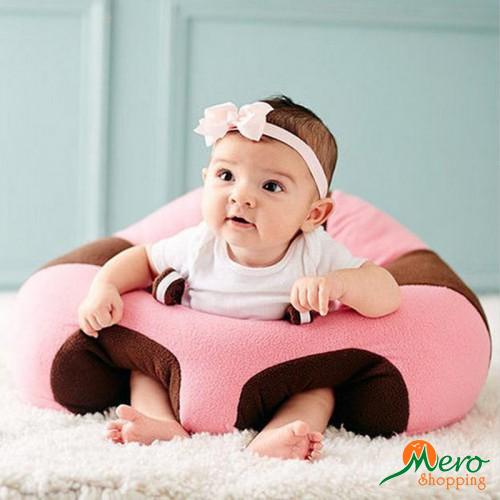 Pink Sit Up Cushion Chair - Newborn Baby Support Seat 
