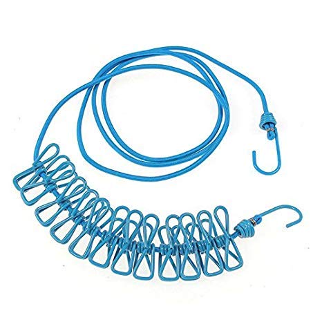 Cloth Drying Rope with Clips (3 pcs) 