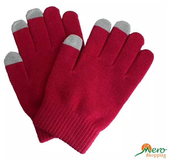 Red Touch Screen Gloves