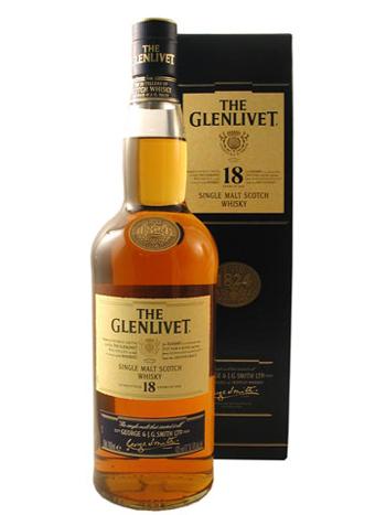 Single Malt Glenlivet Whisky Blue 18 Years 1L