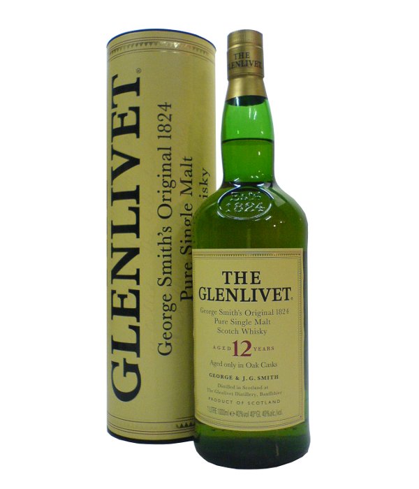 Single Malt Glenlivet Whisky Grey 12