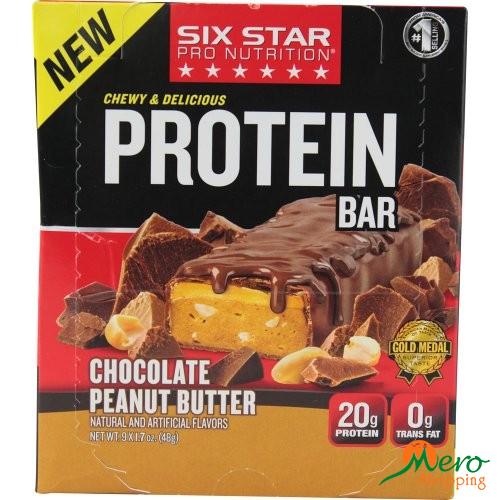 Six Star Protein Bar Choc 9 Bars 