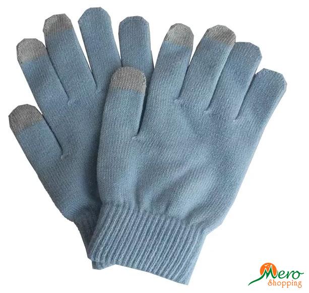 Sky Blue Touch Screen Gloves