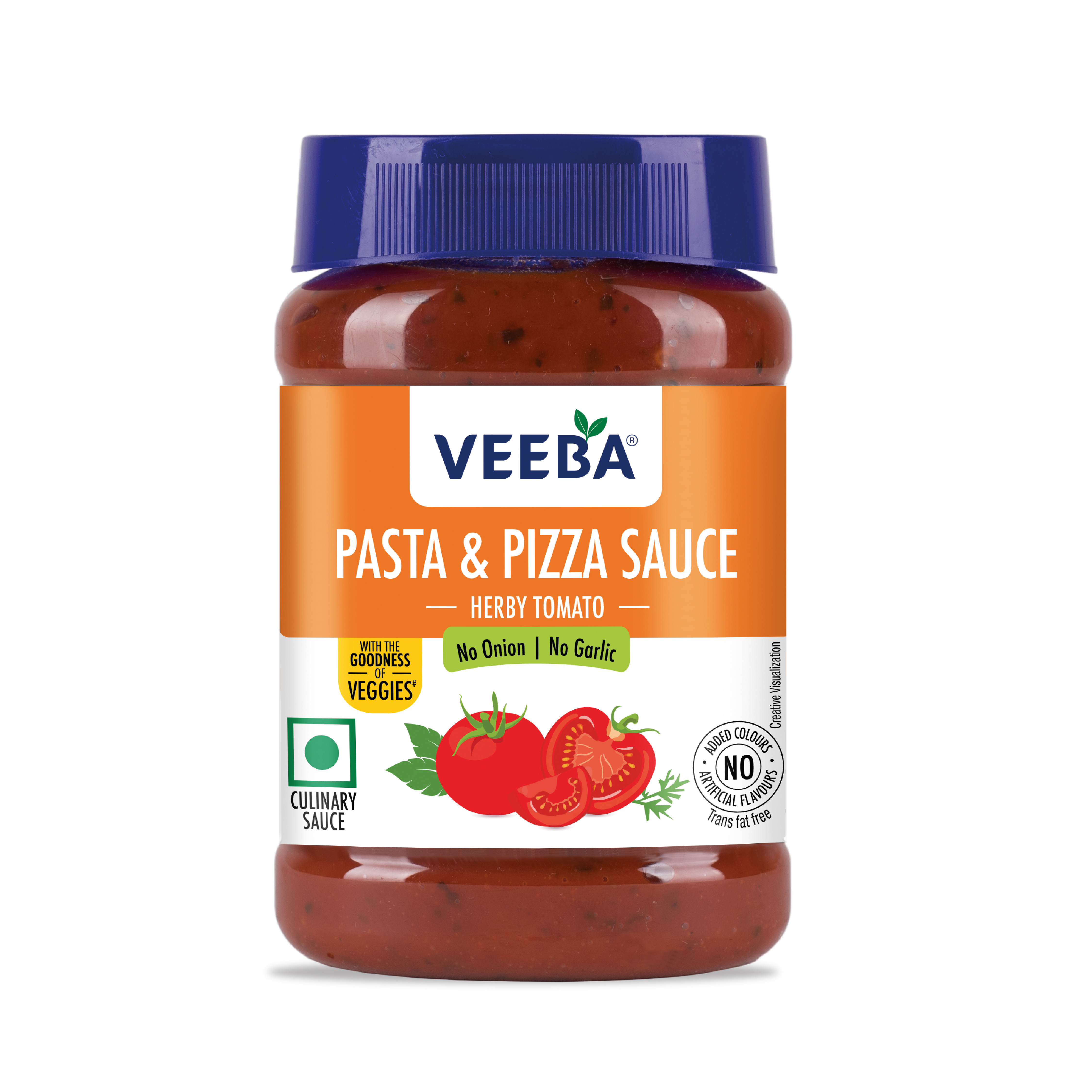 Veeba's Pasta & Pizza Sauce Herby Tomato NONG 280GM 