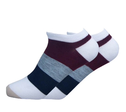Pack of 6 Pairs of Men Shaded Ankle Socks (SMA-16)