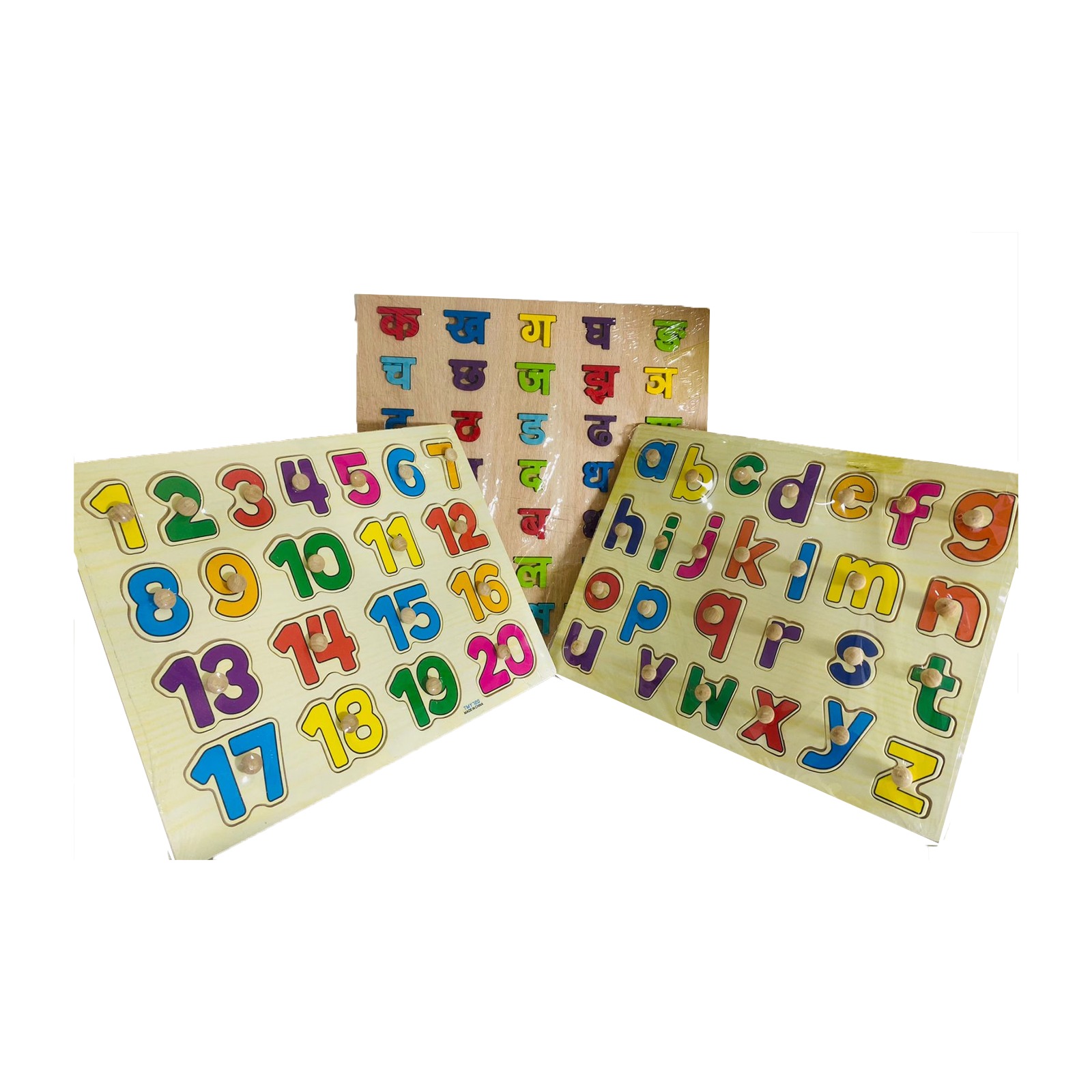 Baby Wooden Learning Combo Set with Nepali Alphabet 