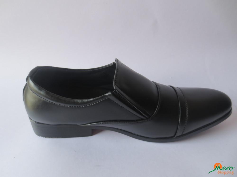Black Leather Formal Shoe  C-809 