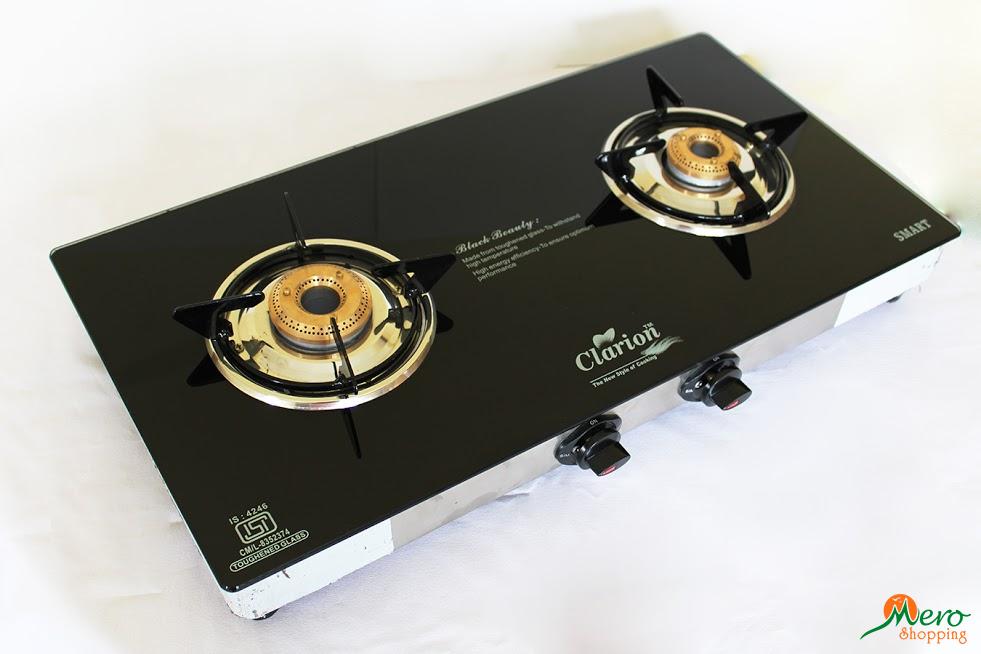 Buy Clarion Two Burner Glass Gas Stove in Kathmandu,Nepal at Cheap price