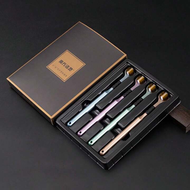  8-Piece Three-Sided Full Gum Toothbrush 