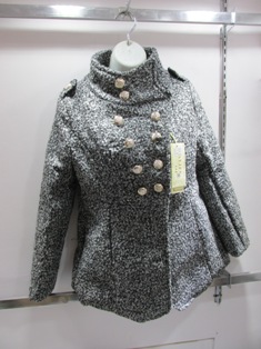 Double Breasted Coat (Light Grey) 