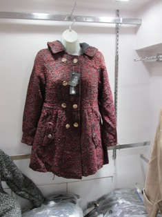 Double Breasted Coat (Maroon)