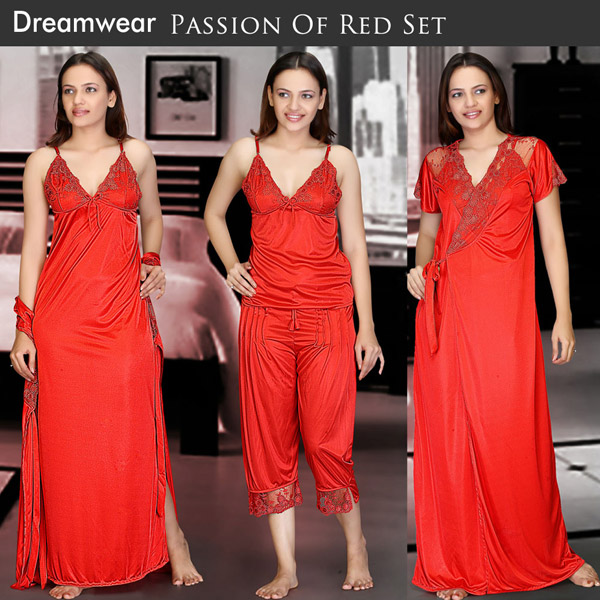 Dreamwear Passion Of Red Lingerie Set 