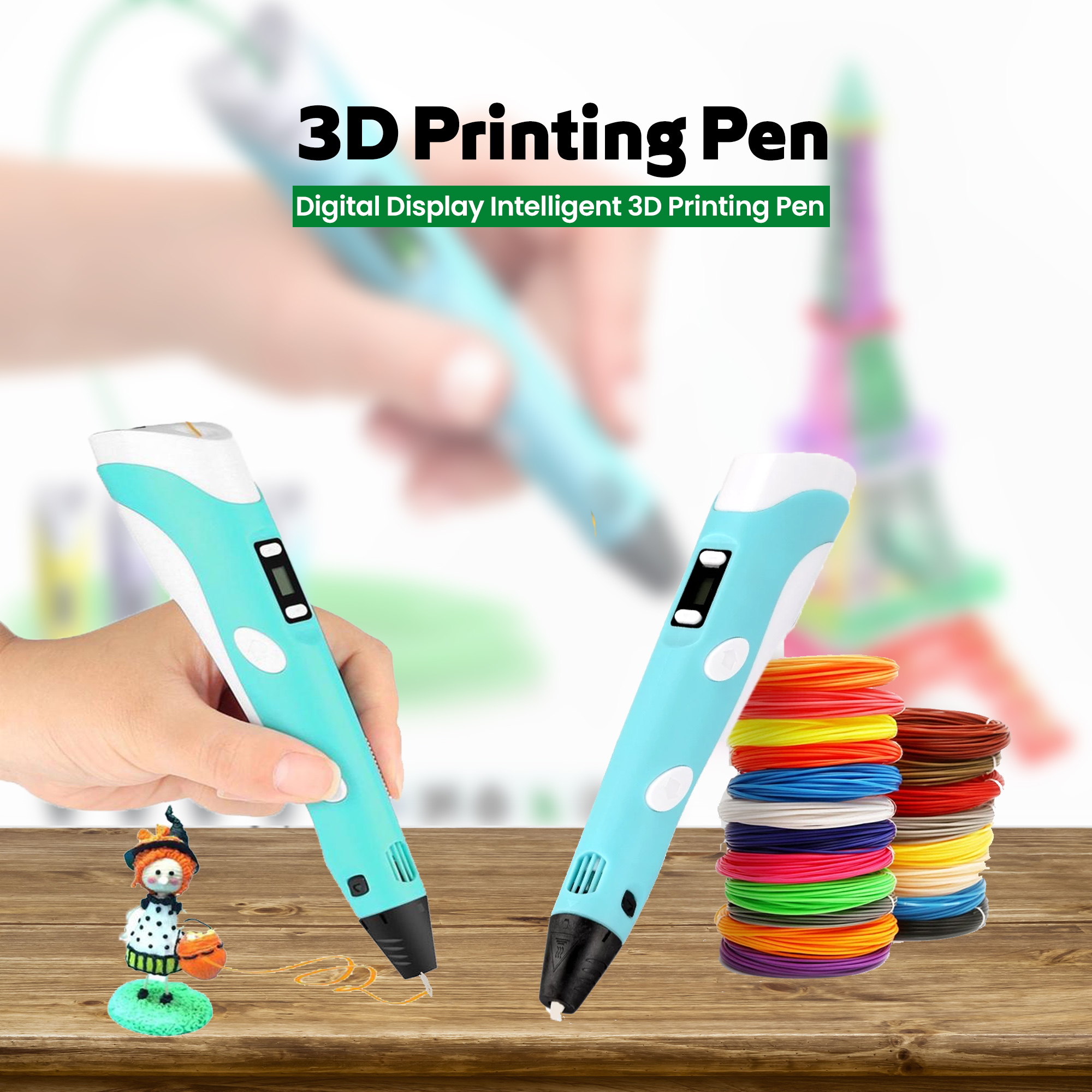 3D Printing Pen with LCD Display