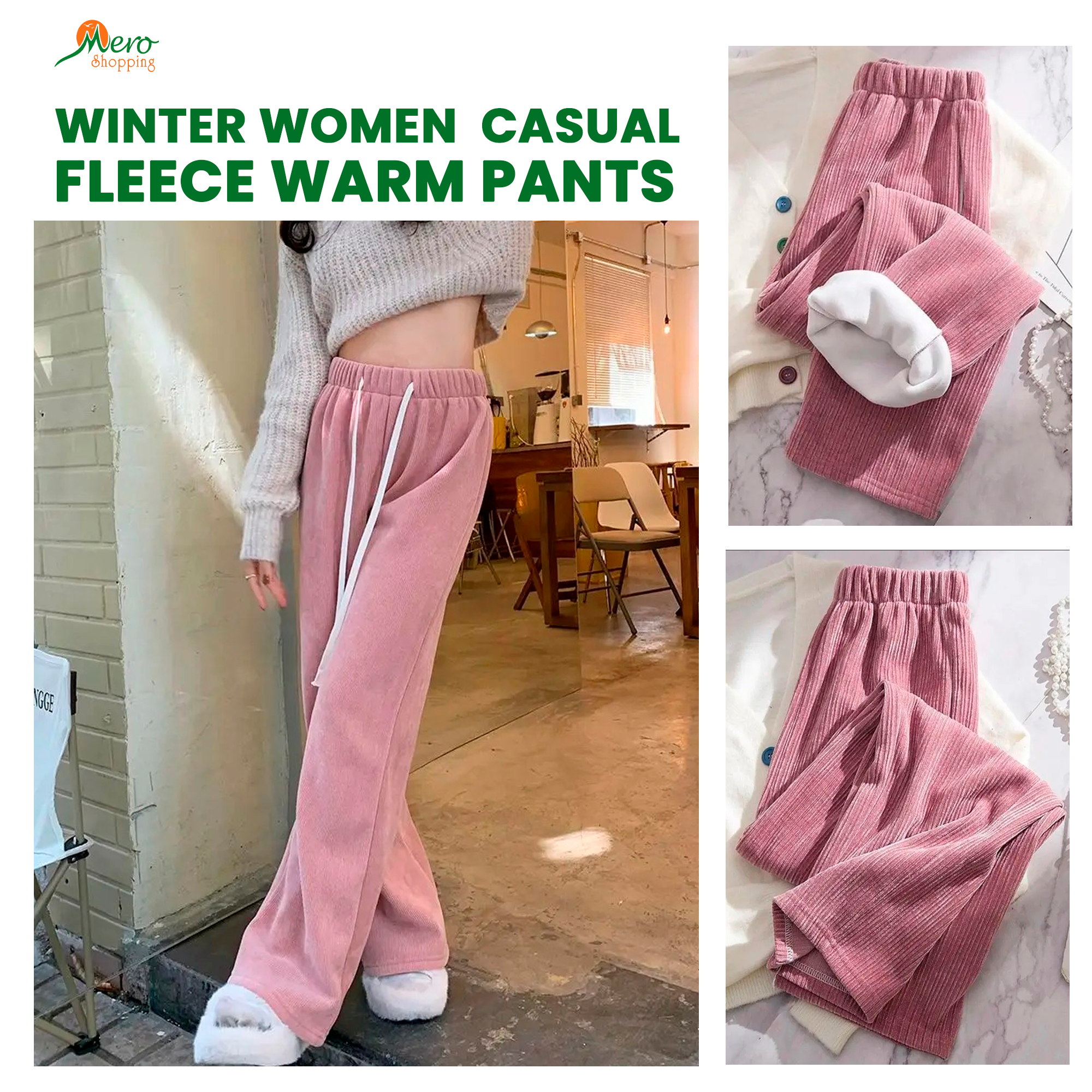 Thick Fleece Warm Pants 