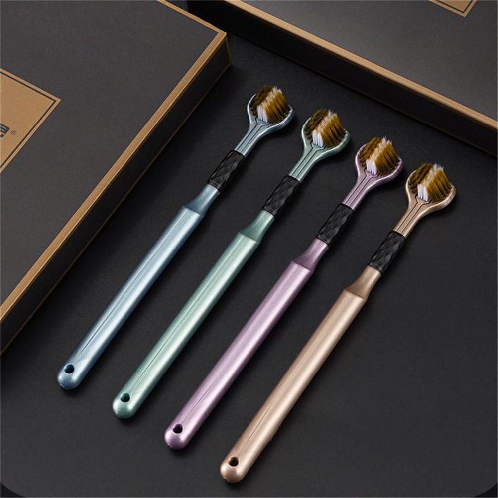  8-Piece Three-Sided Full Gum Toothbrush 