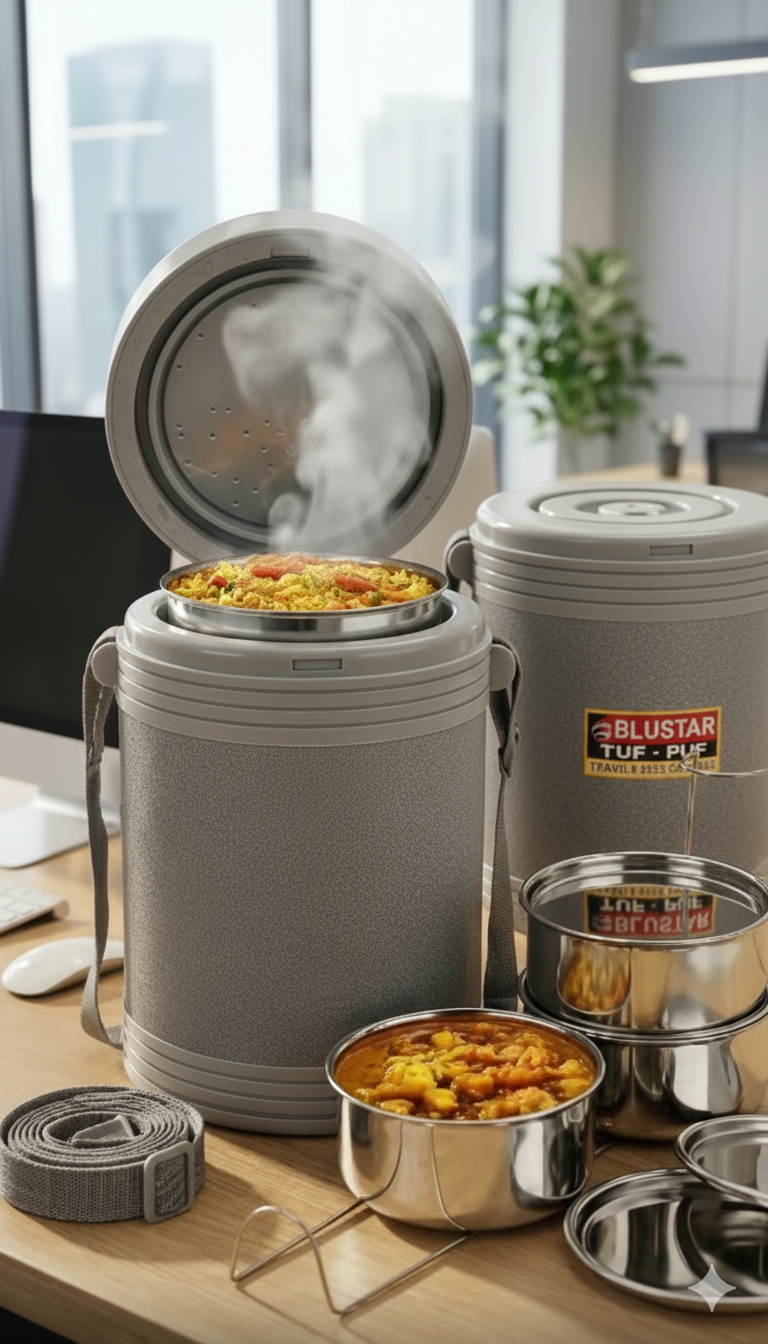 Bluestar TUF-PUF Insulated Stainless Steel Lunch Box 