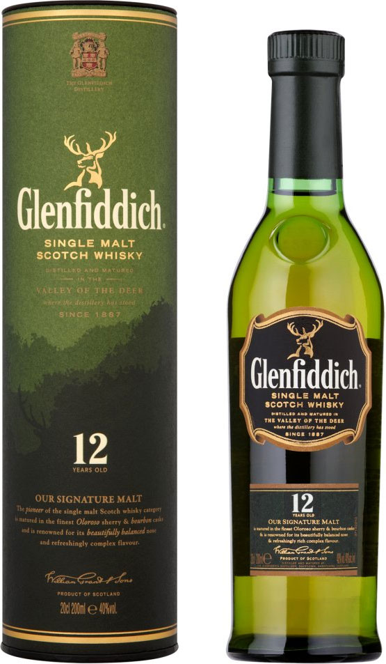 Glenfiddich Malt 12 yrs 200 ML 
