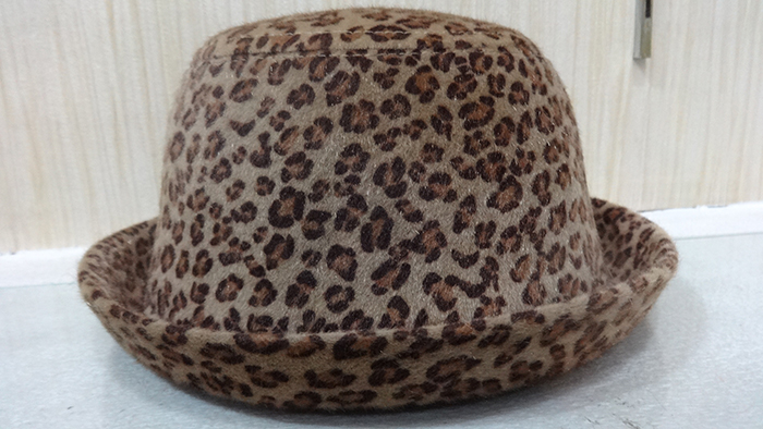 Gray Brown Pattern Hat 
