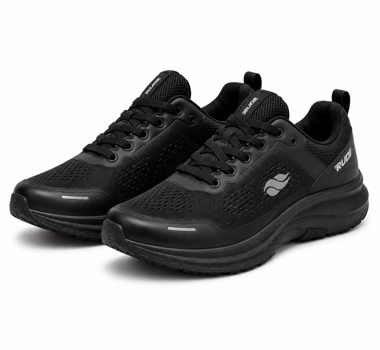 Run Shoes 7183 Black Comfortable Sports Sneakers