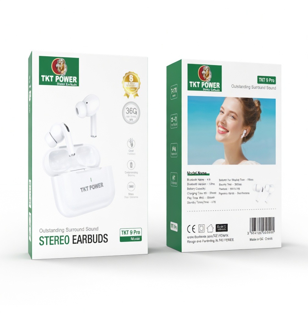 TKT 9 Pro Wireless Earbuds 